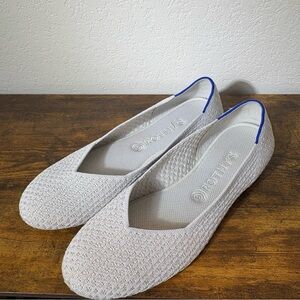 Rothy's Women's Cream and Blue Flats